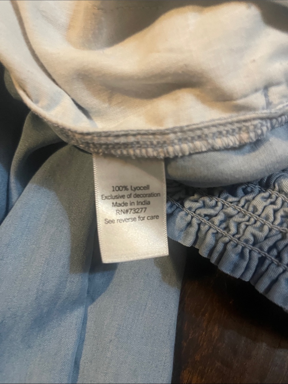 SO Light Blue Smocked Waist Wide Leg Pants - Picture 4 of 7